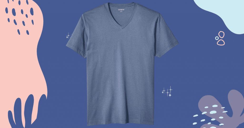 Goodthreads Men's Short-Sleeve V-Neck Cotton T-Shirt Product Description