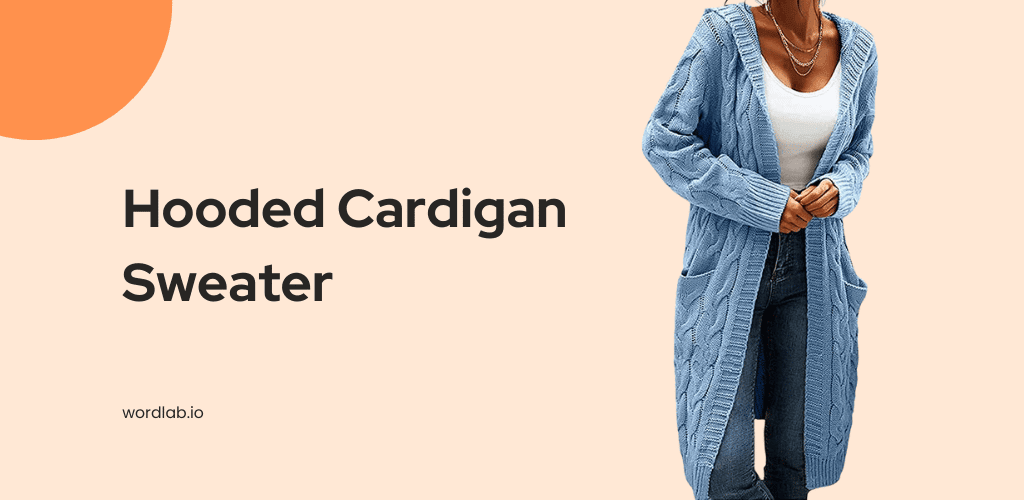 hooded cardigan sweater