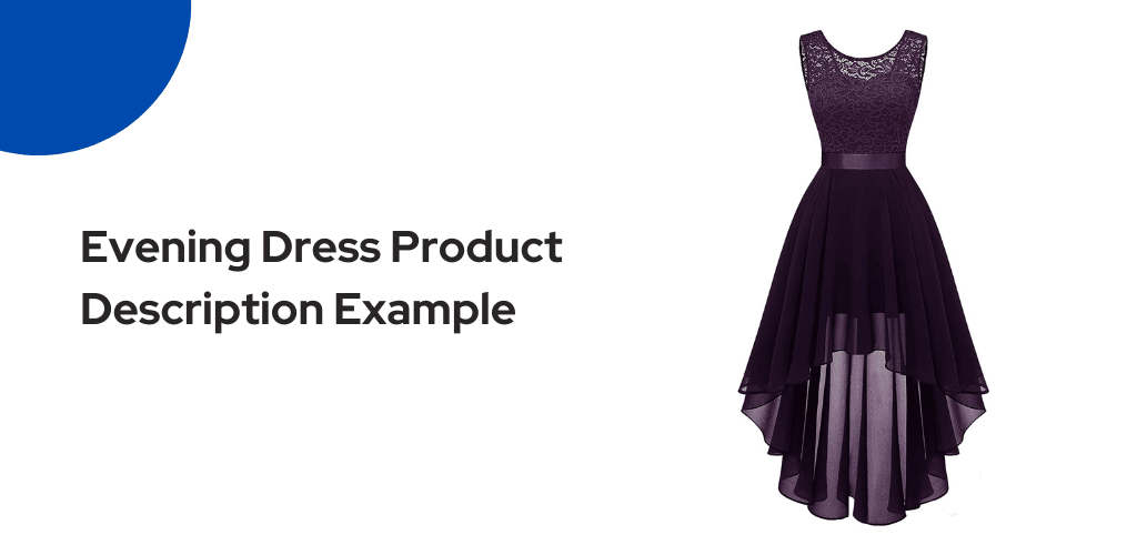 Evening Dress Product Description Example Featured Image