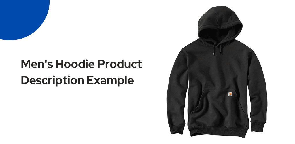 Men's Hoodie Product Description Example Featured Image