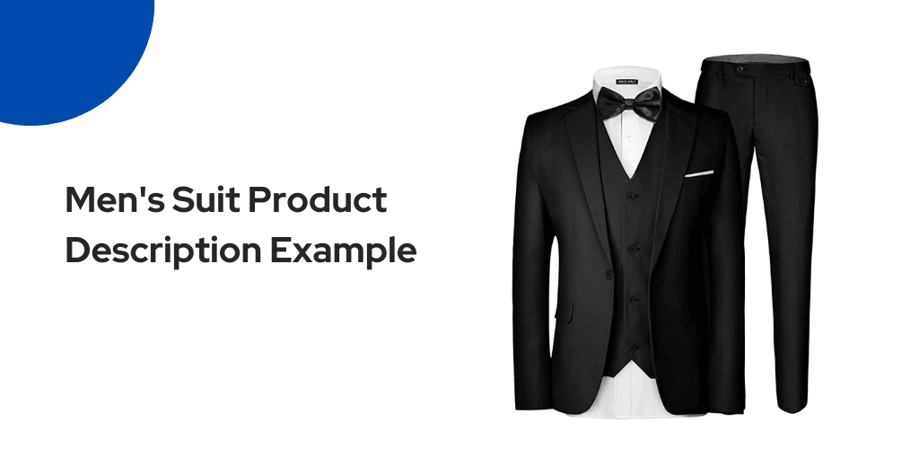 Men's Suit Product Description Example Featured Image