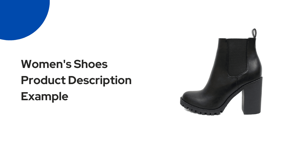 Women's Shoes Product Description Example Featured Image