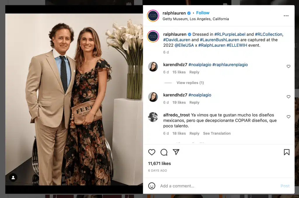 ralph lauren instagram caption example