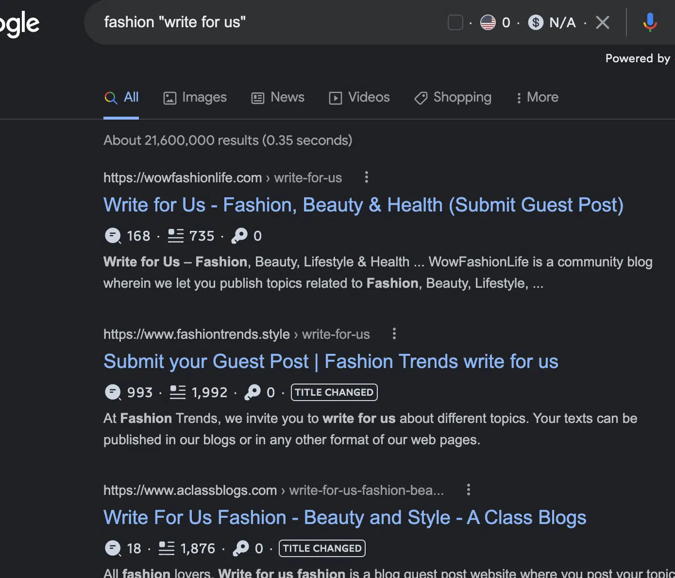 fashion write for us search example