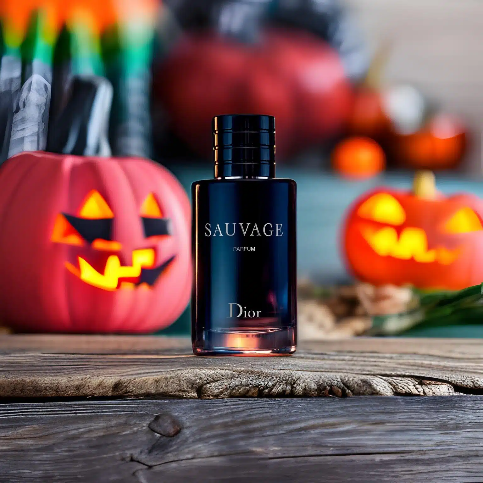 halloween product photography perfume bottle example