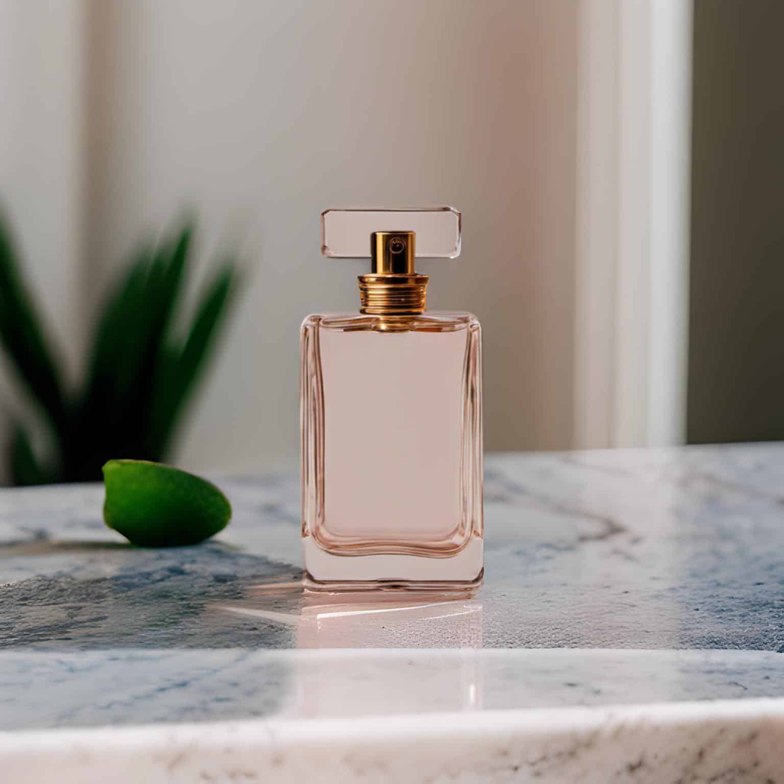 pink perfume product photography example